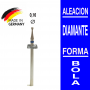 Fresa cabezal de diamante grano medio - bola 1,6 mm Fabricación Alemana