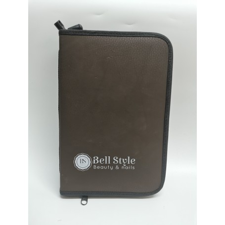 ESTUCHE PINCELES CUERO SINTÉTICO 15,50 X 23,50 CM MARRÓN