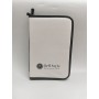 ESTUCHE PINCELES CUERO SINTÉTICO 15,50 X 23,50 CM BLANCO