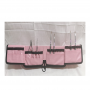 ESTUCHE PINCELES CUERO SINTÉTICO 15,50 X 23,50 CM ROSA