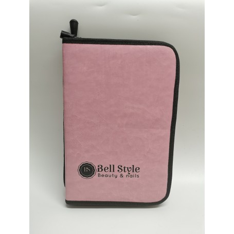 ESTUCHE PINCELES CUERO SINTÉTICO 15,50 X 23,50 CM ROSA