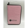 ESTUCHE PINCELES CUERO SINTÉTICO 15,50 X 23,50 CM ROSA