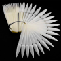Bolsa tips muestrario stiletto color natural con anilla 50 unid.