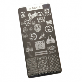 Placa metálica stamping Marca 3