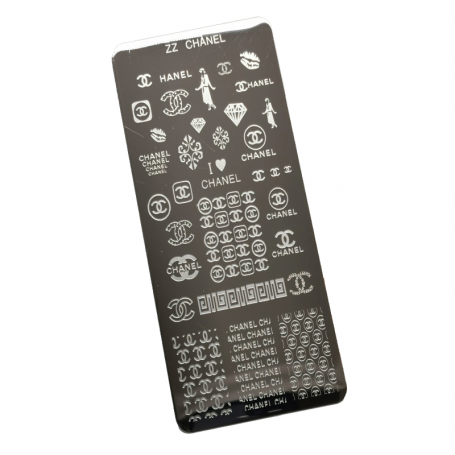 Placa metálica stamping Marca 8