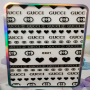 Pegatina Logo Gucci/corazón