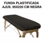 Sabana desechable para camilla ajustable plastificada 95 X 220 cm Negra unidad
