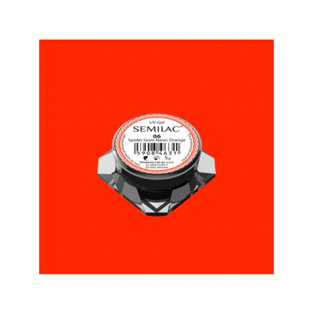 Spider Gum naranja neón Semilac 06