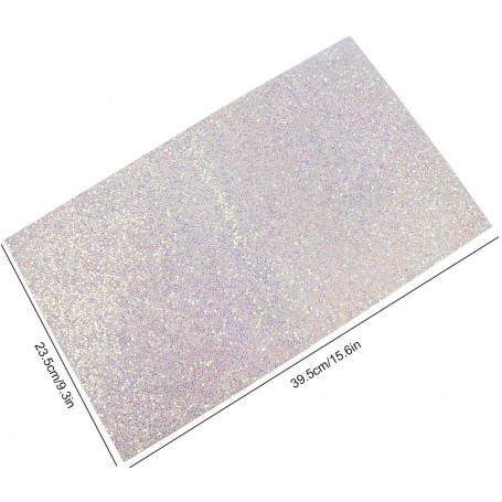 Alfombrilla con brillantes para mesa de manicura tornasol