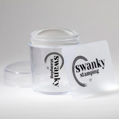 Sello silicona, transparente (4cm) Swanky
