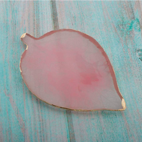 PALETA RESINA PARA COMBINAR COLORES DISEÑO HOJA ROSA