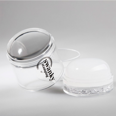 Sello transparente, Silicona doble (4cms) Swanky