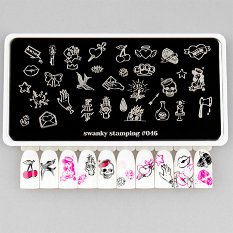 Placa stamping nº 46 Swanky