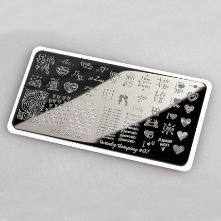 Placa stamping nº 07 Swanky