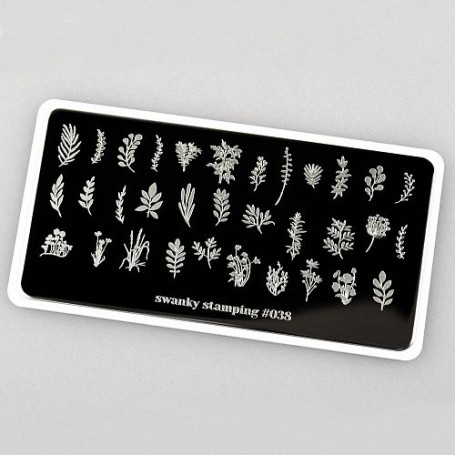 Placa stamping nº 038 Swanky