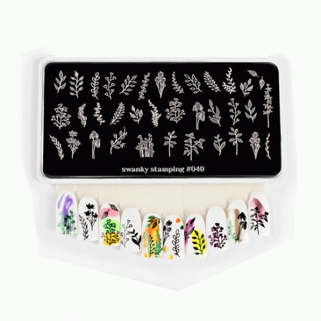 Placa stamping nº 040 Swanky