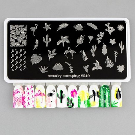 Placa stamping nº 049 Swanky