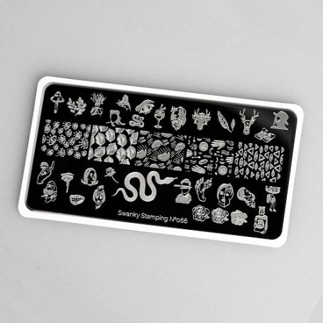 Placa stamping nº 066 Swanky