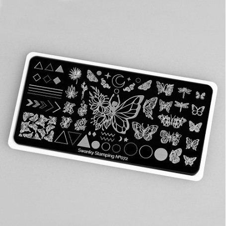 Placa stamping nº 072 Swanky