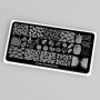 Placa stamping nº 074 Swanky