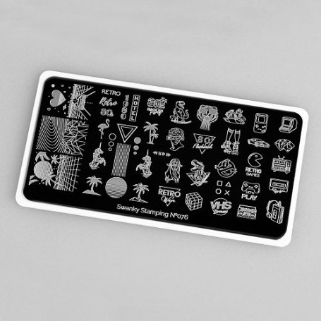 Placa stamping nº 076 Swanky