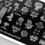 Placa stamping nº 076 Swanky