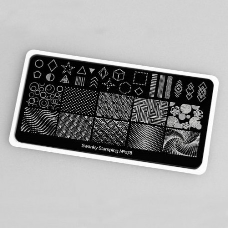 Placa stamping nº 078 Swanky