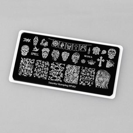 Placa stamping nº 087 Swanky