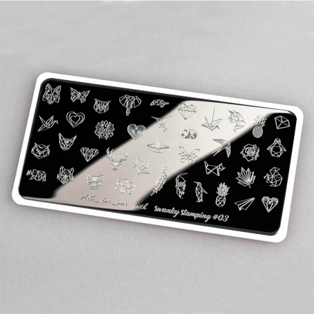 Placa stamping nº 03 Swanky