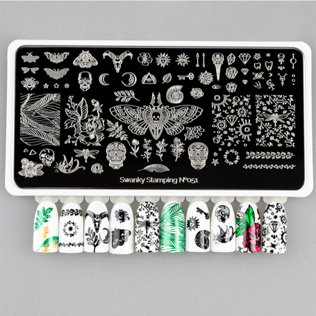 Placa stamping nº 051 Swanky
